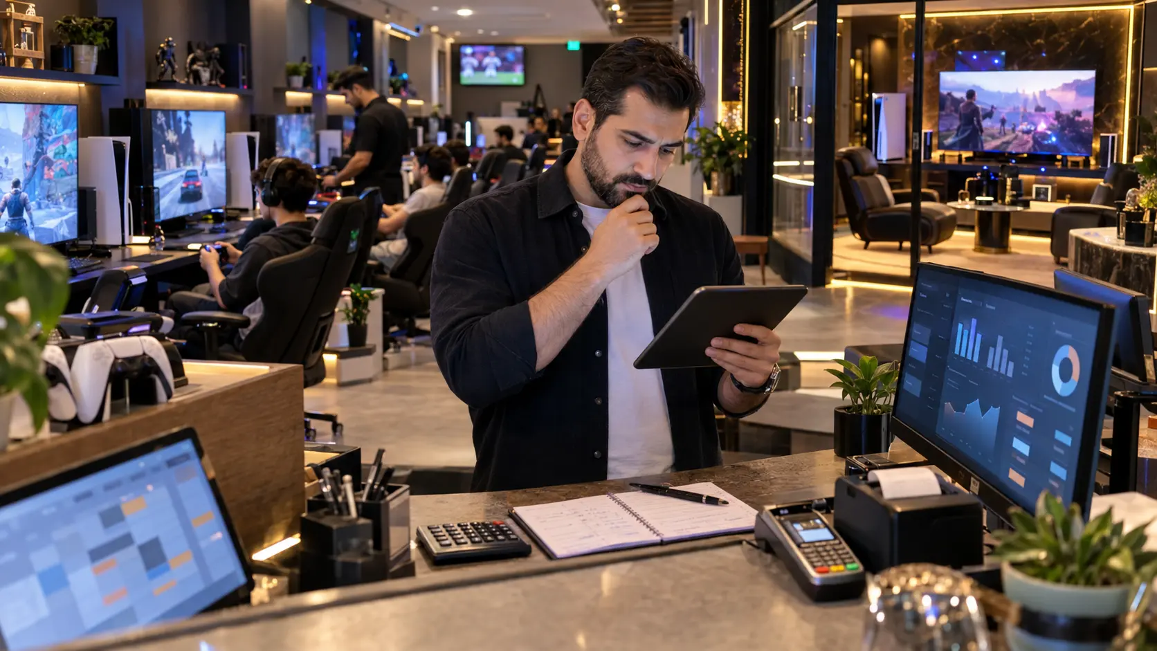 محاسبه نرخ ساعتی گیم نت PS5 در سال ۱۴۰۵ برای جایگاه استاندارد و VIP